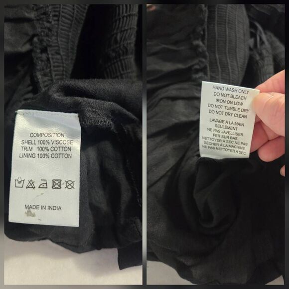 Muche et Muchette Xiu Smocked Dropped Waist Studded Western Mini Dress Sz. O/S - Picture 7 of 8